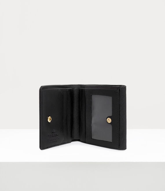 Vivienne Westwood Saffiano Small Wallet in black